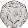 Купить Джерси 50 пенсов (pence) 2024 "История Пожарных Бригад - 1845 Сент-Хельер"