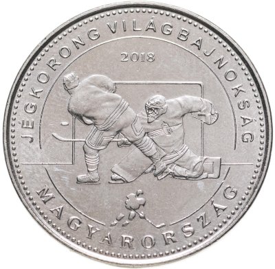 купить Венгрия 50 форинтов (forint) 2018 "Чемпионат мира по хоккею"