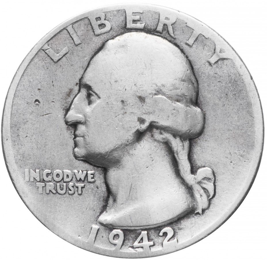 купить США 1/4 доллара (25 центов) 1942