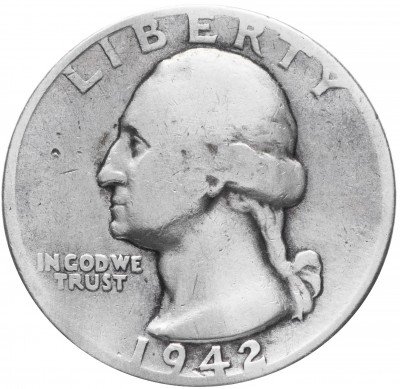 Купить США 1/4 доллара (25 центов) 1942