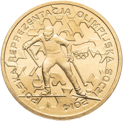 купить Польша 2 злотых (zlote) 2014 Польская олимпийская сборная - Сочи 2014