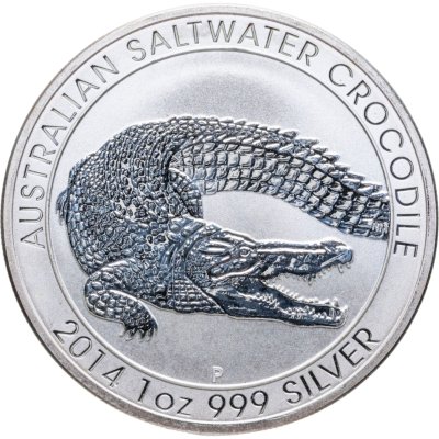 купить Австралия 1 доллар (dollar) 2014 P Australian Saltwater Crocodile (крокодил)