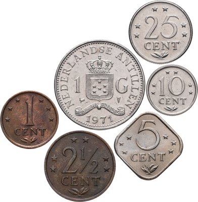 купить Нидерландские Антильские острова набор 1970-1979 (7 штук)