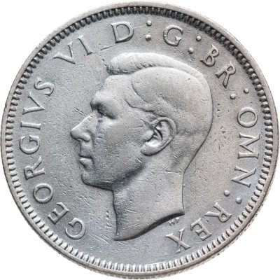 купить Великобритания 1 шиллинг (shilling) 1943 Английский шиллинг - лев, стоящий на короне