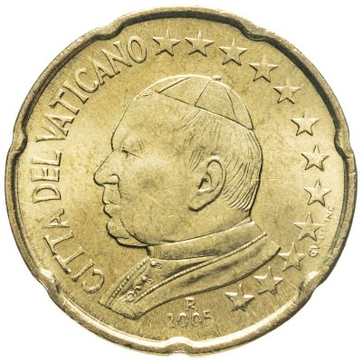 купить Ватикан 20 евроцентов 2005