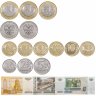 Купить Набор из 17 новинок РФ: 10 рублей 2023 "Омская обл., Хабаровский кр., Нижний Новгород, Нижний Тагил, Новосибирск, Новокузнецк, Рыбинск, Строитель", регулярные 1, 2, 5, 10 рублей и 25 рублей "Смешарики", "Аленький цветочек" + банкноты 5, 10 и 100 рублей