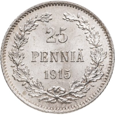 купить 25 пенни (pennia) 1915 S Российская Финляндия