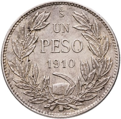 купить Чили 1 песо (peso) 1910