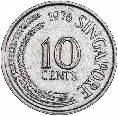 купить Сингапур 10 центов 1976