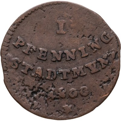 купить Аугсбург 1 пфенниг 1800