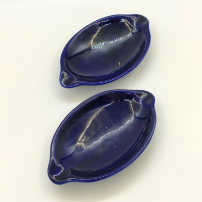 купить Набор из 2-х лимонниц кобальтого оттенка, фарфор, роспись, Турыгинский фарфоровый завод артели «Художественная керамика» (Гжель), СССР, 1950-1960 гг.