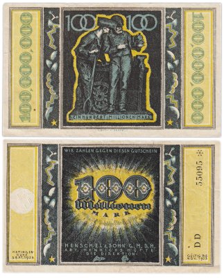 купить Германия 1 000 000 000 марок 1923