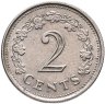 Купить Мальта 2 цента (cents) 1977