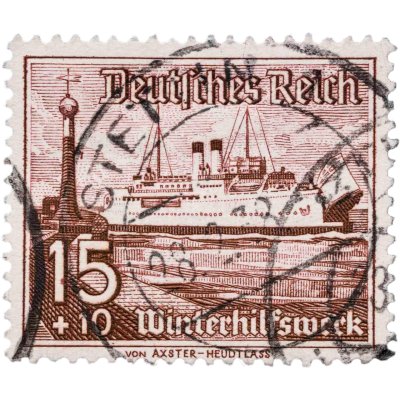 купить Германия, Третий Рейх 15+10 рейхспфеннигов 1937 Организация "Зимняя помощь" серия "Корабли"