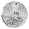 Купить Австралия 50 центов 2025 " Год Змеи - Китайский гороскоп, лунный календарь" в капсуле, серебро 999 пробы 15.55 г