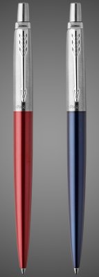 Купить Набор из 2х ручек : Parker "Jotter London" Parker Jotter Essential, Kensington Red CT и Jotter Essential, Royal Blue CT, стержень: M, Лаки и смолы: лак, нержавеющая сталь, 2026 г.