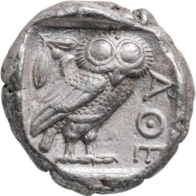 купить Древняя Греция, Аттика, Афины 449-413 гг до н.э. тетрадрахма Сова в подарочном футляре с сертификатом