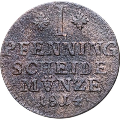 купить Брауншвейг-Вольфенбюттель 1 пфенниг 1814