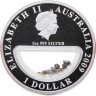 Купить Австралия 1 доллар 2009 "Сокровища Австралии - Алмазы" в футляре, с сертификатом