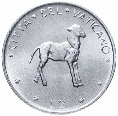 купить Ватикан 2 лиры 1977
