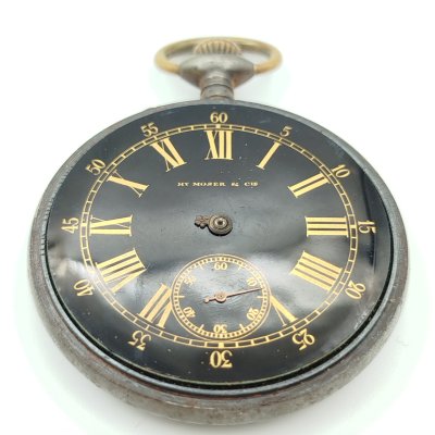 купить Часы карманные, сплав металлов, стекло, эмаль, Henry Moser & Cie (Мозер), Швейцария, 1900-1920 гг.