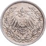 Купить Германия 1/2 марки (mark) 1917, знак монетного двора: "A" - Берлин