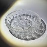Купить Конфетница с рельефным декором в виде цветов, стекло, стекло, СССР, 1970-1990 гг.