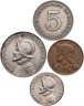 Купить Панама набор монет 1962-1966 (4 штуки)