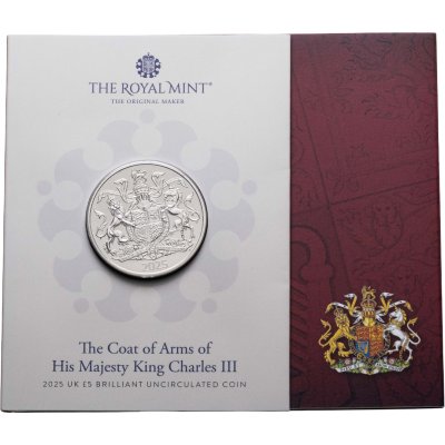 купить Великобритания 5 фунтов 2025 "Герб Его Величества Карла III" в буклете