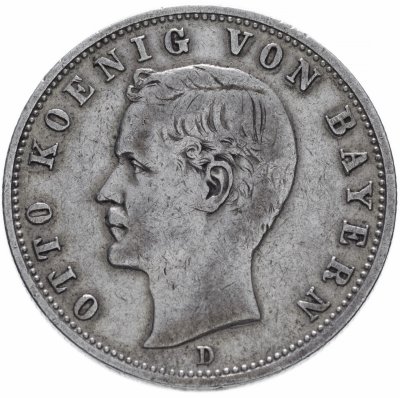 купить Германская Империя (Бавария) 2 марки 1901 "Отто I"