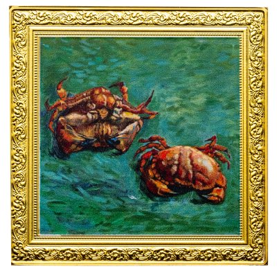 купить Ниуэ 1 доллар 2023 "Винсент ван Гог - 2 краба" в футляре с сертификатом