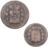 Купить Испания набор 5 и 10 сентимо (centimos) 1878-1879, случайный год в паре