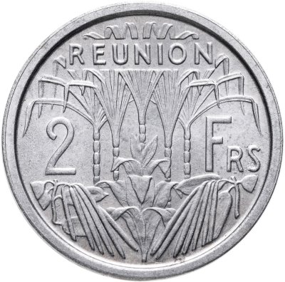 купить Реюньон (заморский регион Франции) 2 франка (francs) 1948