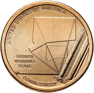 купить США 1 доллар 2020 P "Переменная шкала Гербера (Коннектикут)"