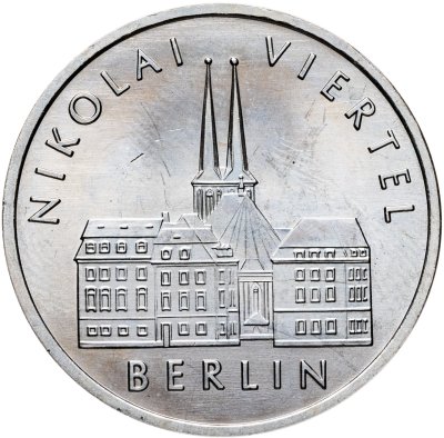 купить Германия (ГДР) 5 марок 1987 "750 лет Берлину – Квартал Николаи"