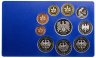 Купить Германия годовой набор с 3 юбилейными монетами 2 марки 1990 в запайке