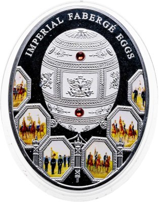 купить Остров Ниуэ 2 доллара 2012 "Яйца Фаберже. 200 лет войне 1812"