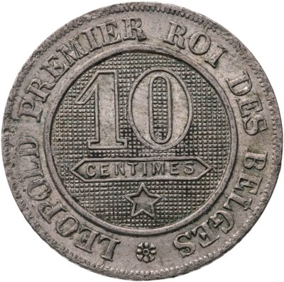 купить Бельгия 10 сантимов (centimes) 1861