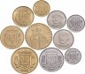 Купить Украина набор 10 монет 1992-2024 год (1, 2, 5, 10, 25 и 50 копеек, 1 гривна (3 разных типа) и 2 гривны)