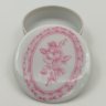 Купить Миниатюрная шкатулка круглой формы, украшенная изображением розы, фарфор, деколь, Porcelaine de Paris, Франция, 1960-1980 гг.