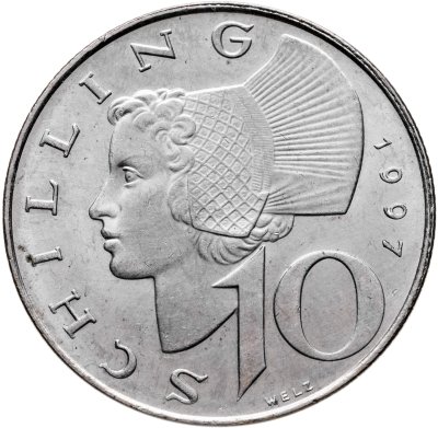 купить Австрия 10 шиллингов (shillings) 1997