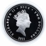 Купить Остров Ниуэ 2 доллара 2011 "Пираты Карибского моря - Калико Джек"