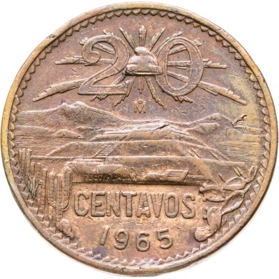 купить Мексика 20 сентаво (centavos) 1965