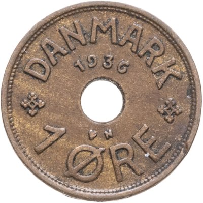купить Дания 1 эре (ore) 1936