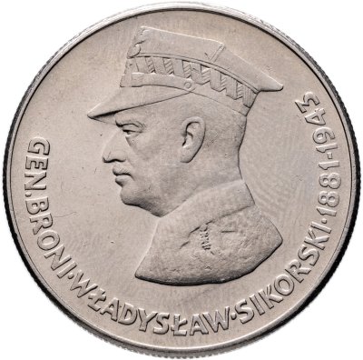 купить Польша 50 злотых (zlotych) 1981 "Военачальники Второй мировой войны - Владислав Сикорский"