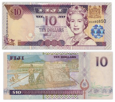 купить Фиджи 10 долларов 2002 Pick 106