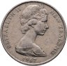 Купить Новая Зеландия 10 центов / 1 шиллинг 1967 (двойной номинал)