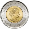 Купить Канада 2 доллара (dollar)  2021 "100 лет изобретению инсулина", не цветная