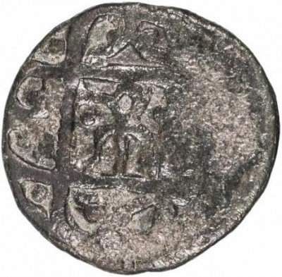 купить Именной пул хана Абдаллаха, чекан Крыма. трехногая тамга с птичьей головой, направлена влево