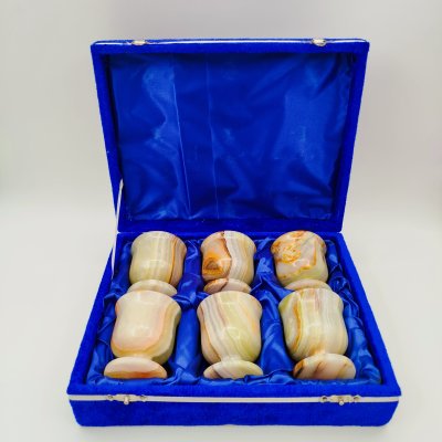 купить Набор из шести рюмок в коробке, оникс, Российская Федерация, 2000-2020 гг.